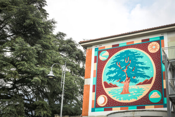 San Cesareo. Eco-murales a difesa del cedro del Libano Ph. Credit: artemagazine.it