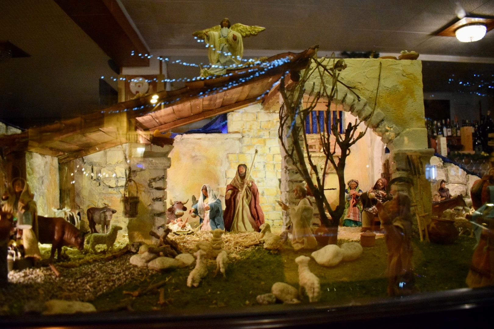 Presepi nel Chiostro. Una delle opere esposte qualche anno fa.