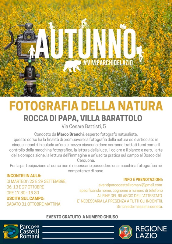 corso di fotografia
